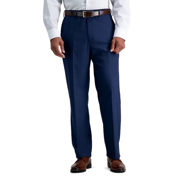 Haggar Other - J.M. Haggar Premium Classic Fit Flat-Front Stretch Suit Blue Pants 36W x 32L NEW